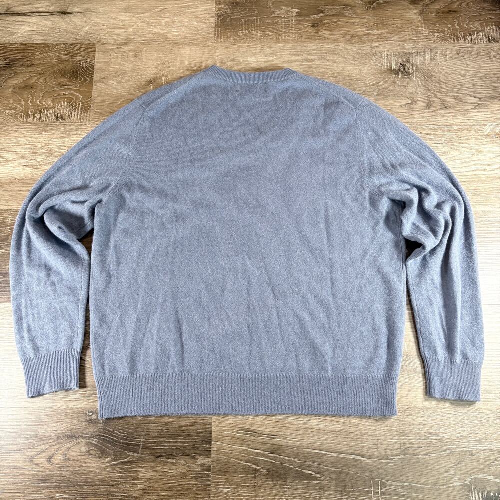 The Men's Store Bloomingdale's Cashmere Sweater Crewneck Light Blue Size XL - Picture 3 of 7